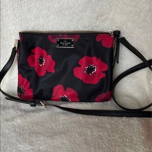 Small satin Kate Spade crossbody.